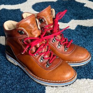 Merrell Brown Ankle Boots with Red Laces